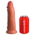 King Cock Elite 8 - iminapõhjaga loomutruu dildo (20cm) - tume naturaalne 