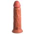 King Cock Elite 8 - iminapõhjaga loomutruu dildo (20cm) - tume naturaalne 