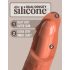 King Cock Elite 8 - iminapõhjaga dildo (20 cm) - tume naturaalne