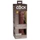 King Cock Elite 8 - iminapõhjaga realistlik dildo (20cm) - pruun 