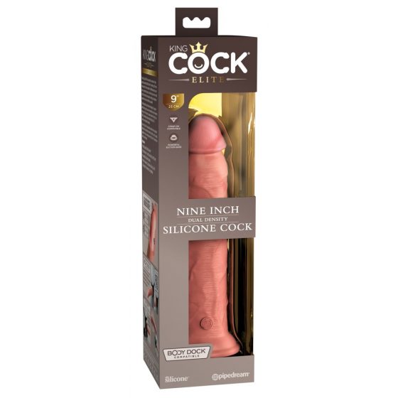 King Cock Elite 9 - iminapinnaga realistlik dildol (23 cm) - naturaalne