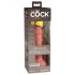 King Cock Elite 6 - imitaliseeritud iminapaga vibraator (15 cm) - naturaalne