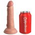 King Cock Elite 6 - imitaliseeritud iminapaga vibraator (15 cm) - naturaalne