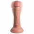 King Cock Elite 6 - iminapaga loomutruu vibraator (15cm) - naturaalne 