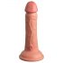 King Cock Elite 6 - iminappadega, elutruu vibraator 15 cm (tume naturaalne)