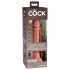 King Cock Elite 7 - iminapallaga, raadiovibraator 18cm - naturaalne 