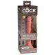 King Cock Elite 7 - iminapallaga, raadiovibraator 18cm - naturaalne 