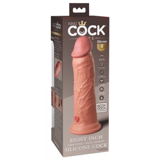 King Cock Elite 8 - iminapp, elutru dildo nattur (20 cm)