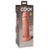 King Cock Elite 8 - iminapuksega, realistlik vibraator (20cm) - naturaalne