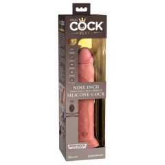   King Cock Elite 9 - iminapuks, realistlik vibraator 23cm - naturaalne