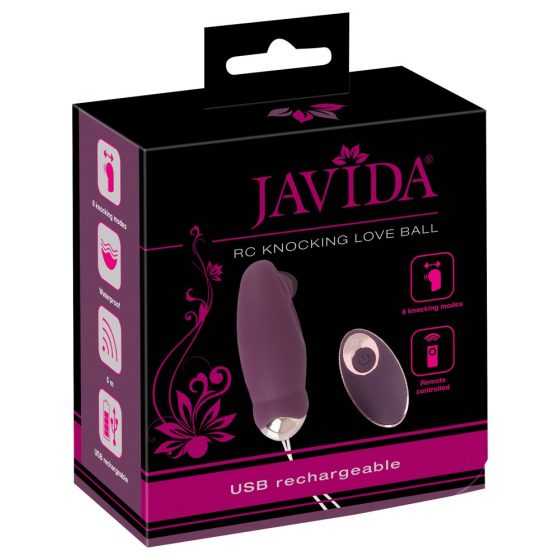 Javida - raadios, pulseeriv vibro-muna (lilla)