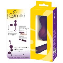 SMILE RC Love Pallid - akuga, raadios vibraator muna (lilla)
