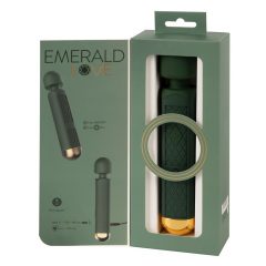   Emerald Love Wand - akuga, veekindel massaaživibraator (roheline)