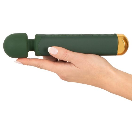 Emerald Love Wand - akuga, veekindel massaaživibraator (roheline)