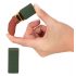 Emerald Love - akuga, veekindel huulepulgavibraator (roheline-bordoo)