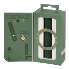 Emerald Love - akuga, veekindel pulgavibraator (roheline)