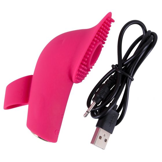 SMILE Lakkumine - akuga õhuvoolupulseeriv keelega sõrmevibraator (roosa)