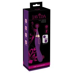   Javida - 2in1 akuga kliitori stimulaator ja vibraator komplekt (lilla)