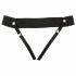 You2Toys Strap-on - akuga, õõnes, kinnitatav vibraator (naturaalne) 