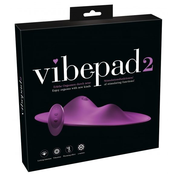 VibePad 2 - akutoitega juhtmeta lickupadi vibraator (lilla) 