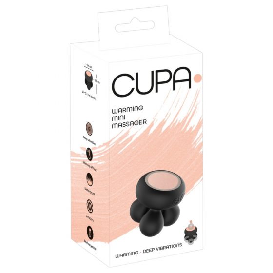 You2Toys CUPA Mini - laetav, soojendav massaaživibraator (must)