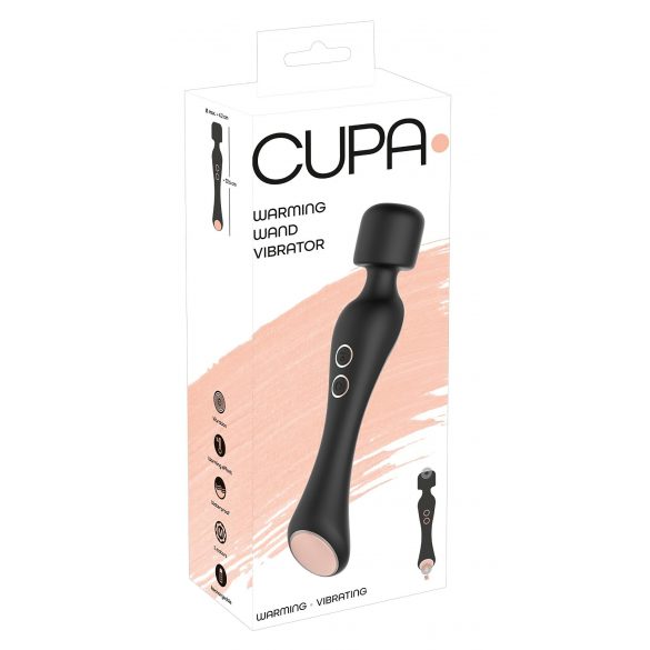 You2Toys CUPA Wand - akutoitega 2in1 masseeriv vibraator (must) 