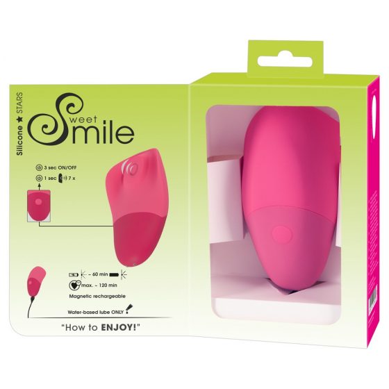 SMILE Tuksleva Puudutus - akuga, pulseeriv kliitorivibraator (roosa)
