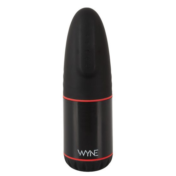 WYNE 02 - akuga, vibreeriv ja imemise funktsiooniga masturbaator (must-valge)
