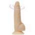 Naked Addiction Pöörlev Vibraator 7 - akutoitega, pöörlev vibraator (18cm) - naturaalne 