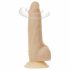 Naked Addiction Pöörlev Vibraator 7 - akutoitega, pöörlev vibraator (18cm) - naturaalne 