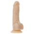 Naked Addiction Pöörlev Vibraator 7 - akutoitega, pöörlev vibraator (18cm) - naturaalne 