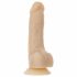 Naked Addiction Pöörlev Vibraator 7 - akutoitega, pöörlev vibraator (18cm) - naturaalne 