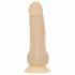 Naked Addiction Pöörlev Vibraator 7 - akutoitega, pöörlev vibraator (18cm) - naturaalne 