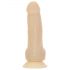 Naked Addiction Pöörlev 7 - akuga, pöörlev vibraator (18cm) - naturaalne