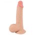 Looduslik nahast dildo - 19cm (naturaalne)