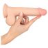 Looduslik nahast dildo - 19cm (naturaalne)