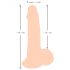 Looduslik nahast dildo - 19cm (naturaalne)