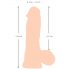 Nature Skin - dildo nahaga - 20cm (naturaalne)