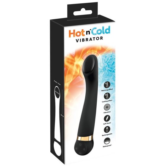 Hot 'n Cold - akuga, jahutav ja soojendav G-punkti vibraator (must)