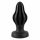 ANOS - supersoft, sooneline anaal dildo - 5cm (must) 