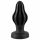 ANOS - supersoft, sooneline anaal dildo - 5cm (must) 