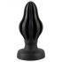 ANOS - superpehme, sooneline anaal dildo - 5cm (must)