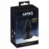 ANOS - supersoft, sooneline anaal dildo - 5cm (must) 