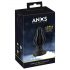 ANOS - superpehme, sooneline anaal dildo - 5cm (must)