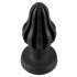 ANOS - supersoft, sooneline anaal dildo - 5cm (must) 