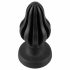 ANOS - supersoft, sooneline anaal dildo - 5cm (must) 