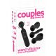 Couples Choice - akutoitega, soojendusega massaaživibraator (must) 