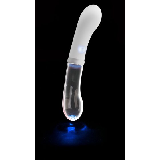 You2toys Liaison - silikoon-klaas LED vibraator (läbipaistev-valge)