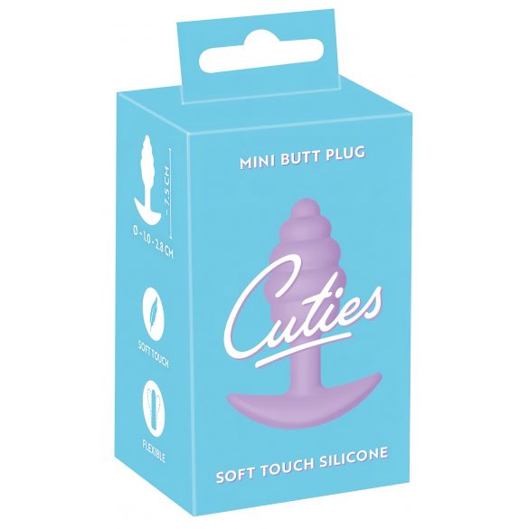 Cuties Mini Butt Plug - silikoonist anaaldildo - lilla (2,8cm) 