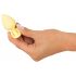Cuties Mini Pepu Pistik - silikoonist anaaltapp - kollane (3,1cm)